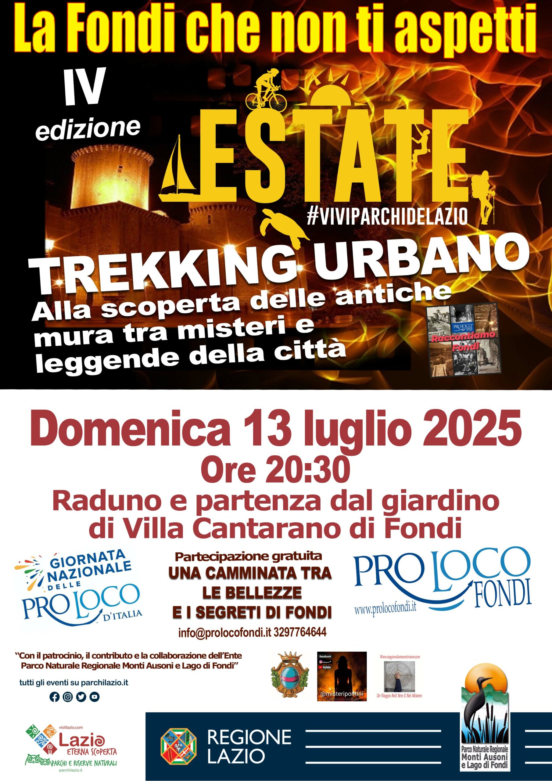 Nel cuore segreto di Fondi: torna il trekking urbano serale