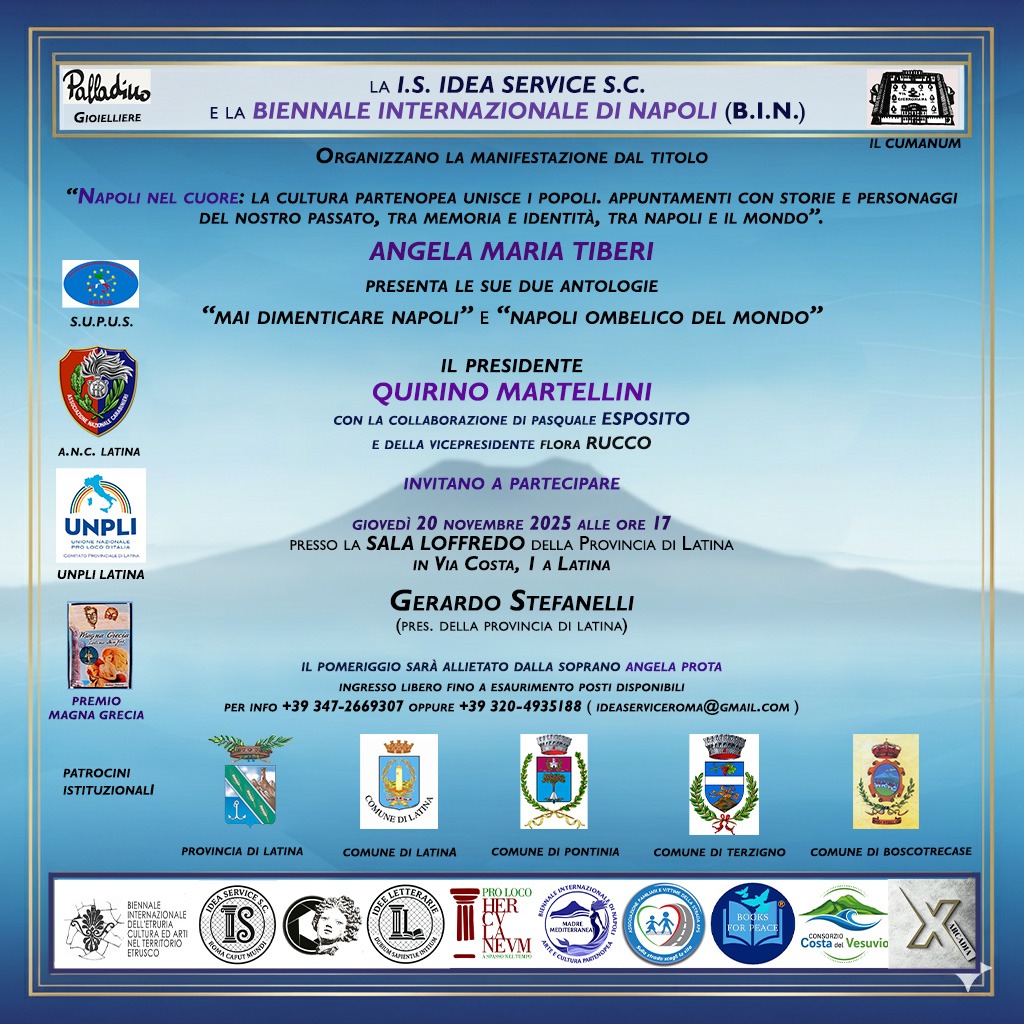 Libri:  “Napoli nel cuore”, la cultura partenopea protagonista a Latina